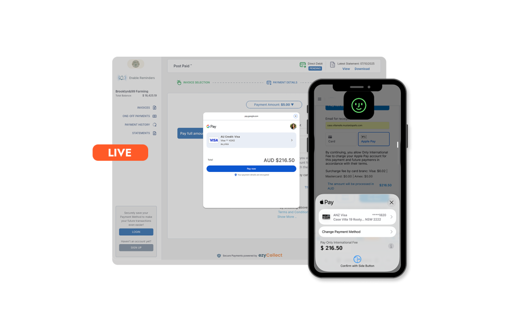 Apple Pay® and Google Pay™ Are Now Live in ezyCollect Payments. Here’s Why Your AR Team Should Care.